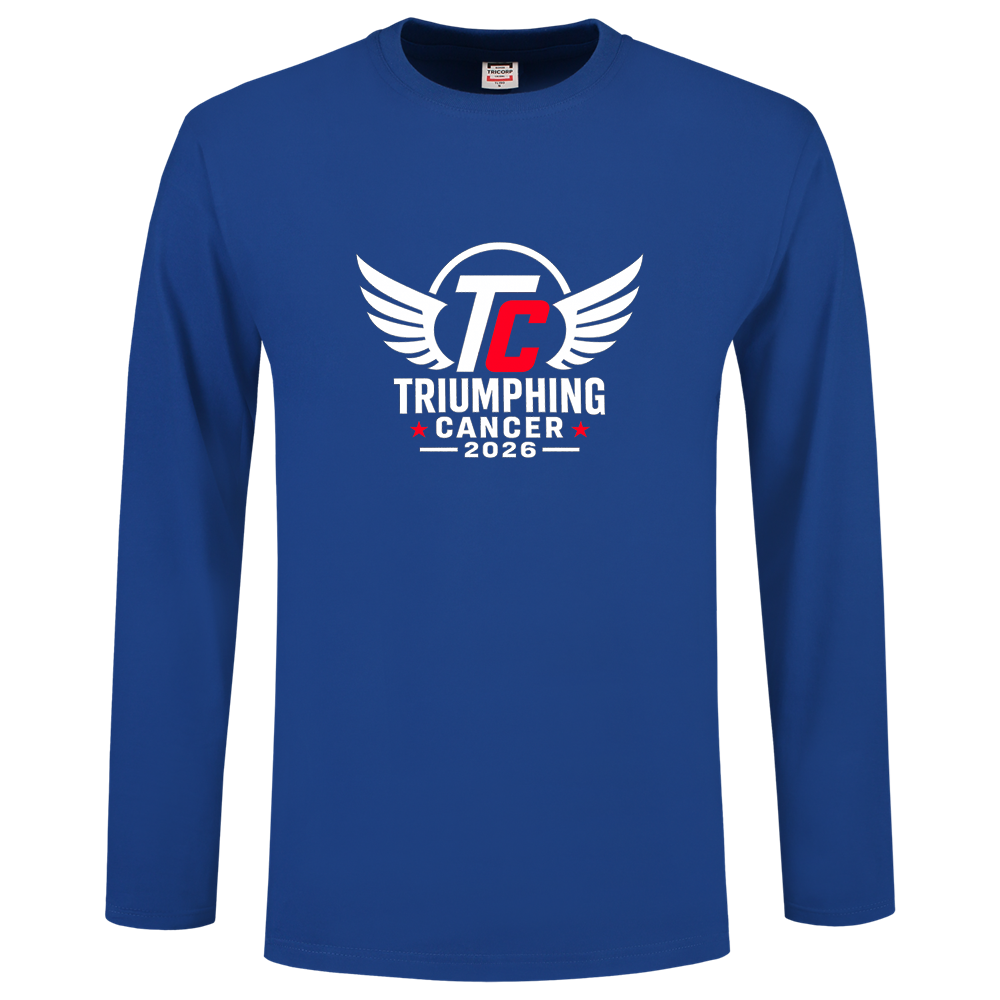 Heren T-Shirt - Lange Mouw & Ronde Hals