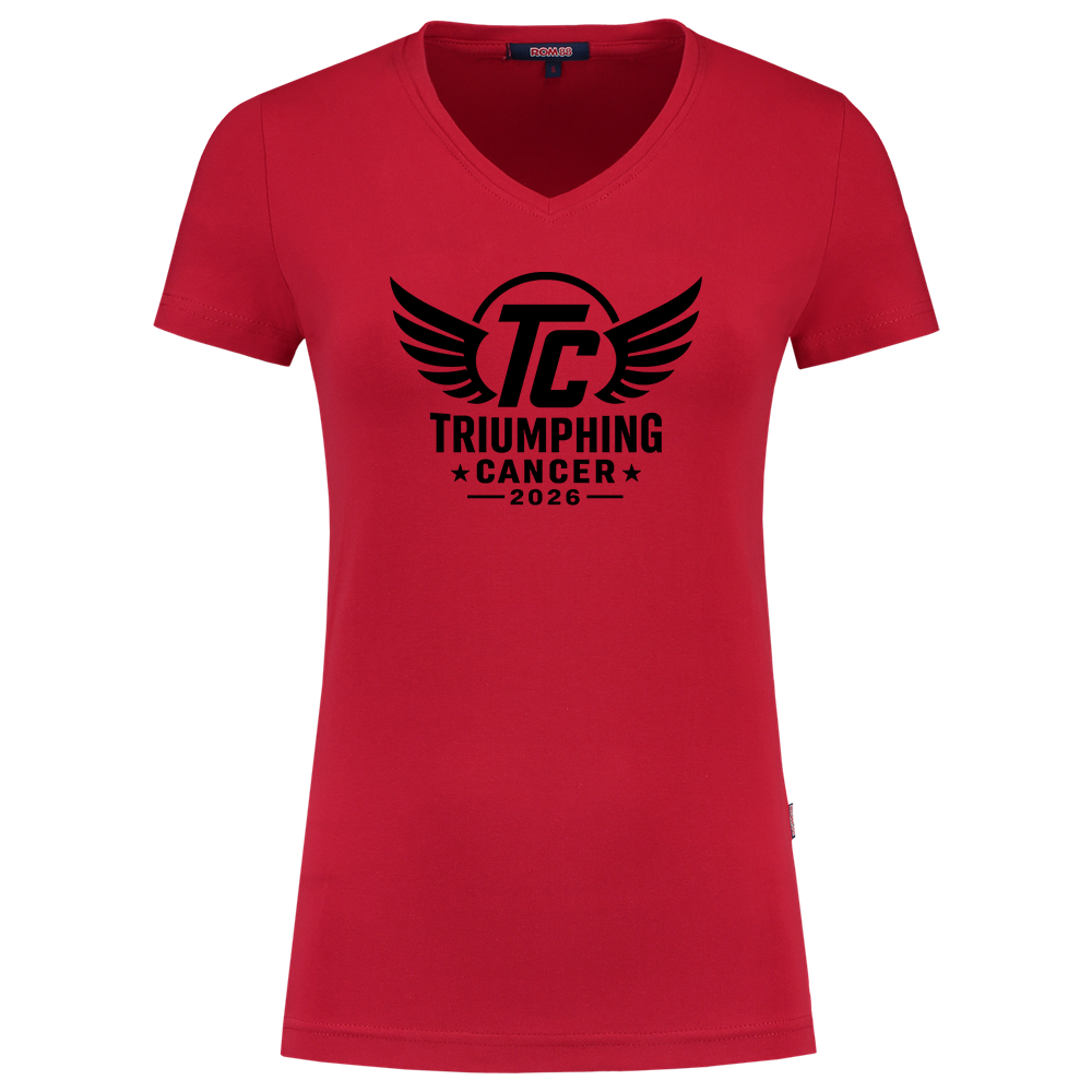 Dames T-Shirt - Korte Mouw & V-Hals